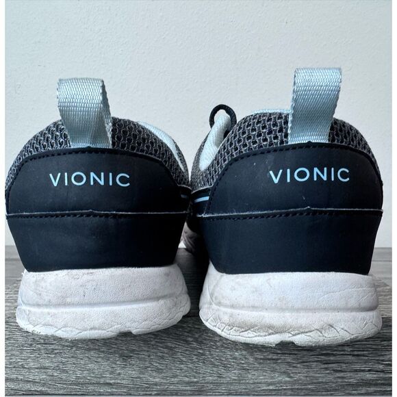 Vionic Mesh Lace-Up Sneakers WIDE Devra Black Size 11 - Picture 3 of 8